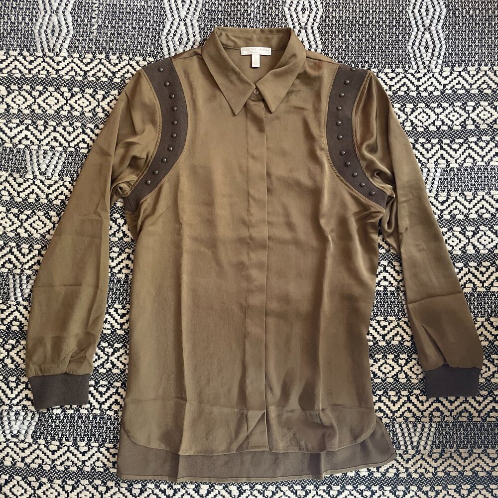 New Adrienne Landau Quartz Beaded Blouse – Size 8 – M/L - Picture 4 of 10